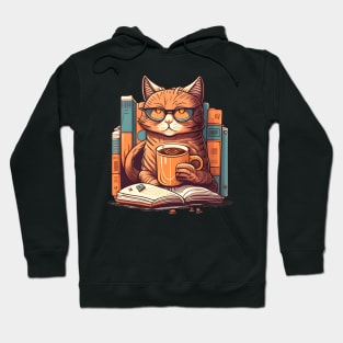 I Just Want To Drink Coffee And Reading Book - Love Pet My Cat Hoodie